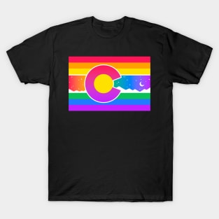 Colorado Flag Gay Pride Double Rainbow T-Shirt